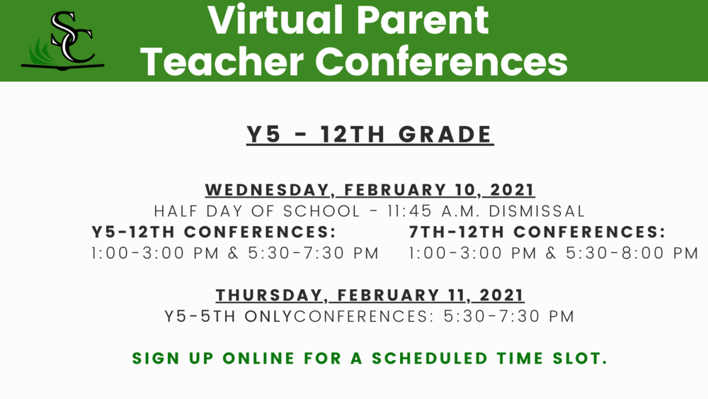 Sign up for Parent Teacher Conferences
