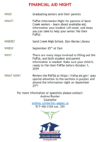 FASFSA Informational Night