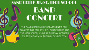 6-8th Band Concert and HS Choir Concert