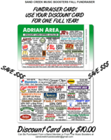 Discount Cards only $10.00