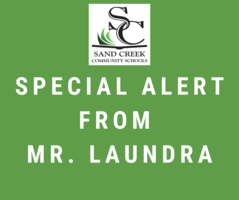 Special Alert from Mr. Laundra 10/3/19