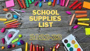 Elementary Classroom Supply List